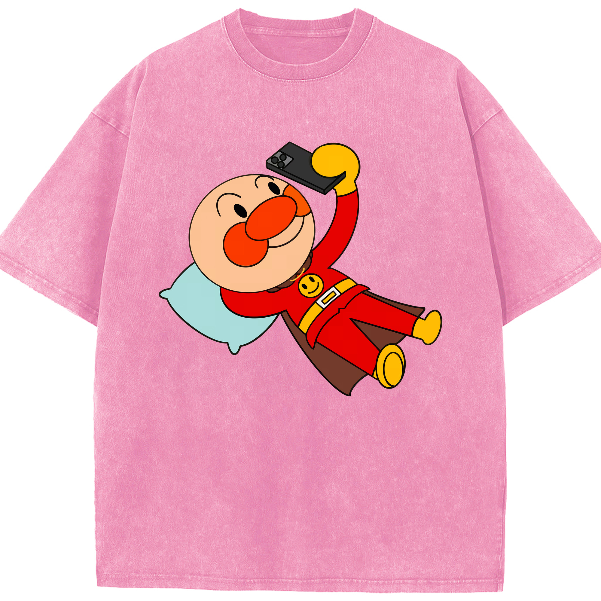 （画像用） アンパンマン Anpanman 綿100% ヴィンテージ風 半袖Tシャツ（フロントプリント）